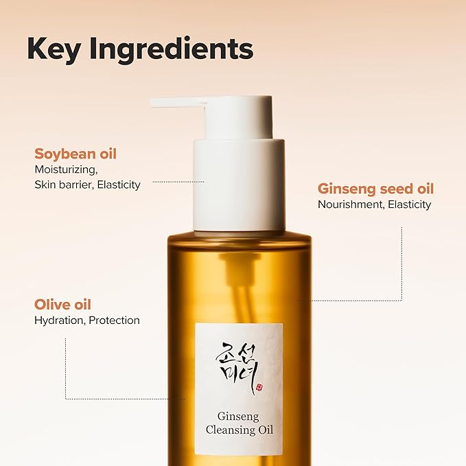 Waterproof Ginseng Cleansing Oil Makeup Remover - Sensitive Skin -210ml