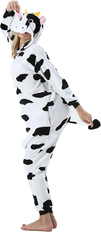 Unisex Adult Cow Halloween Jumpsuit size Medium