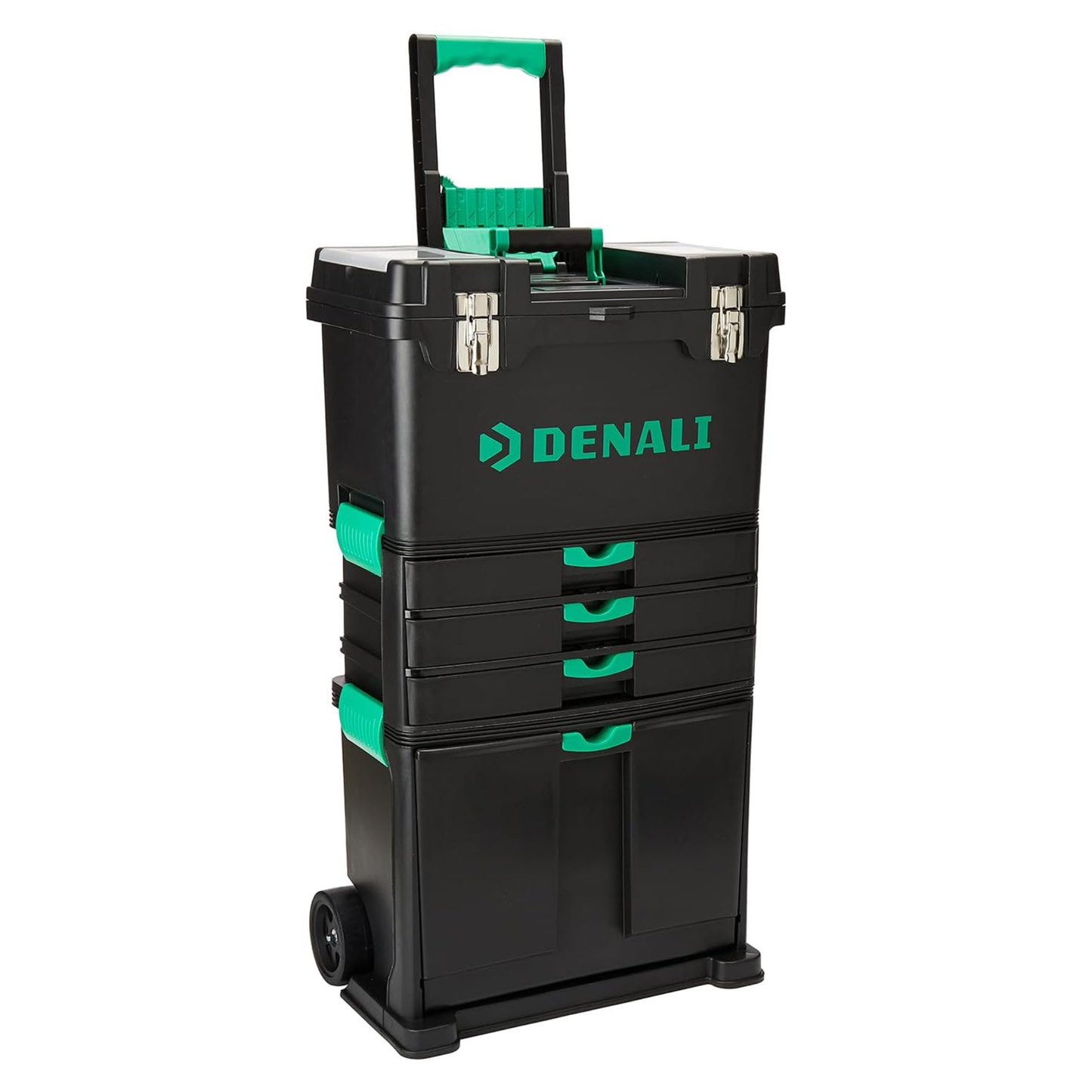 3-Tier Stackable Rolling Toolbox Set