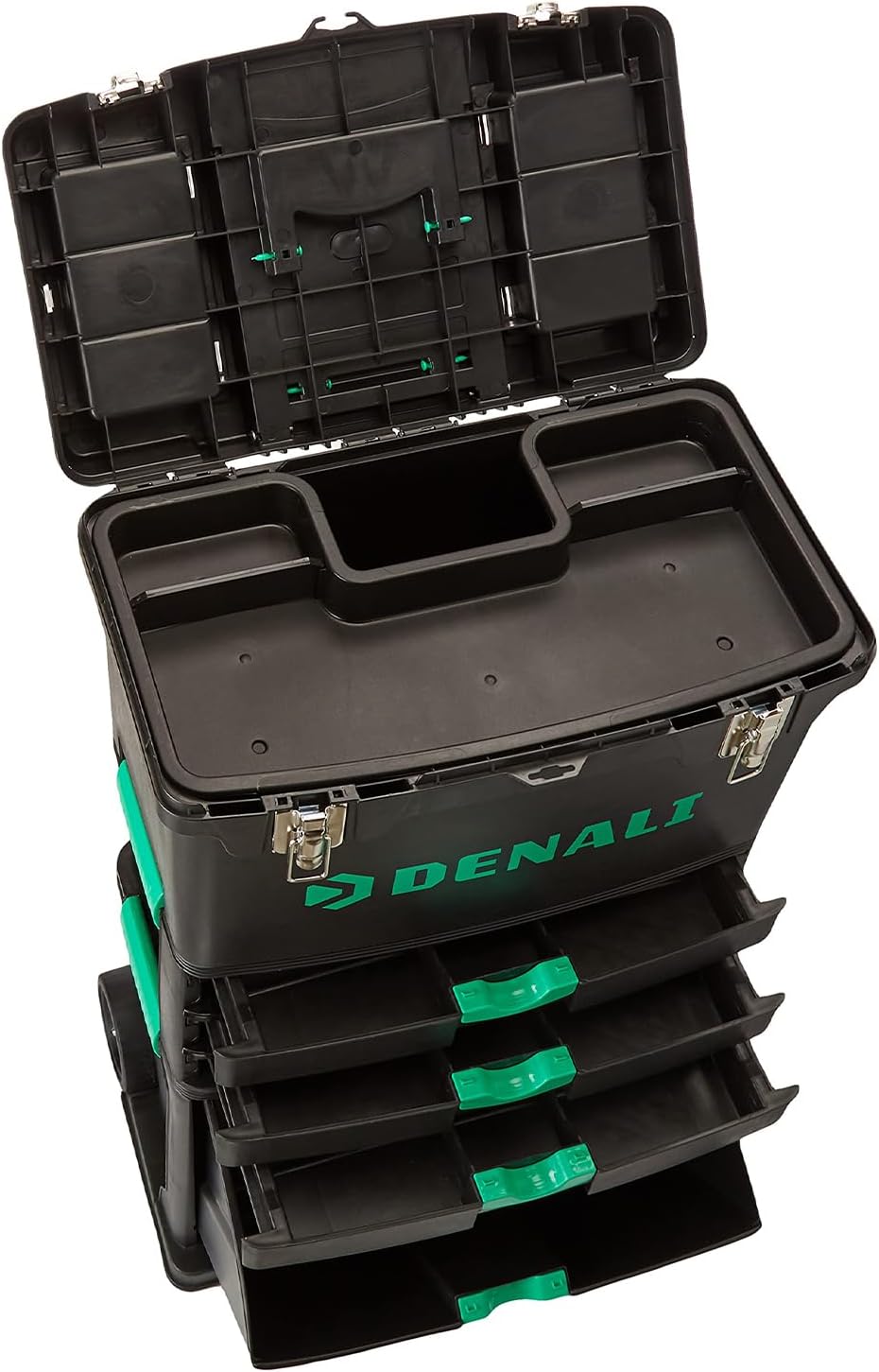 3-Tier Stackable Rolling Toolbox Set