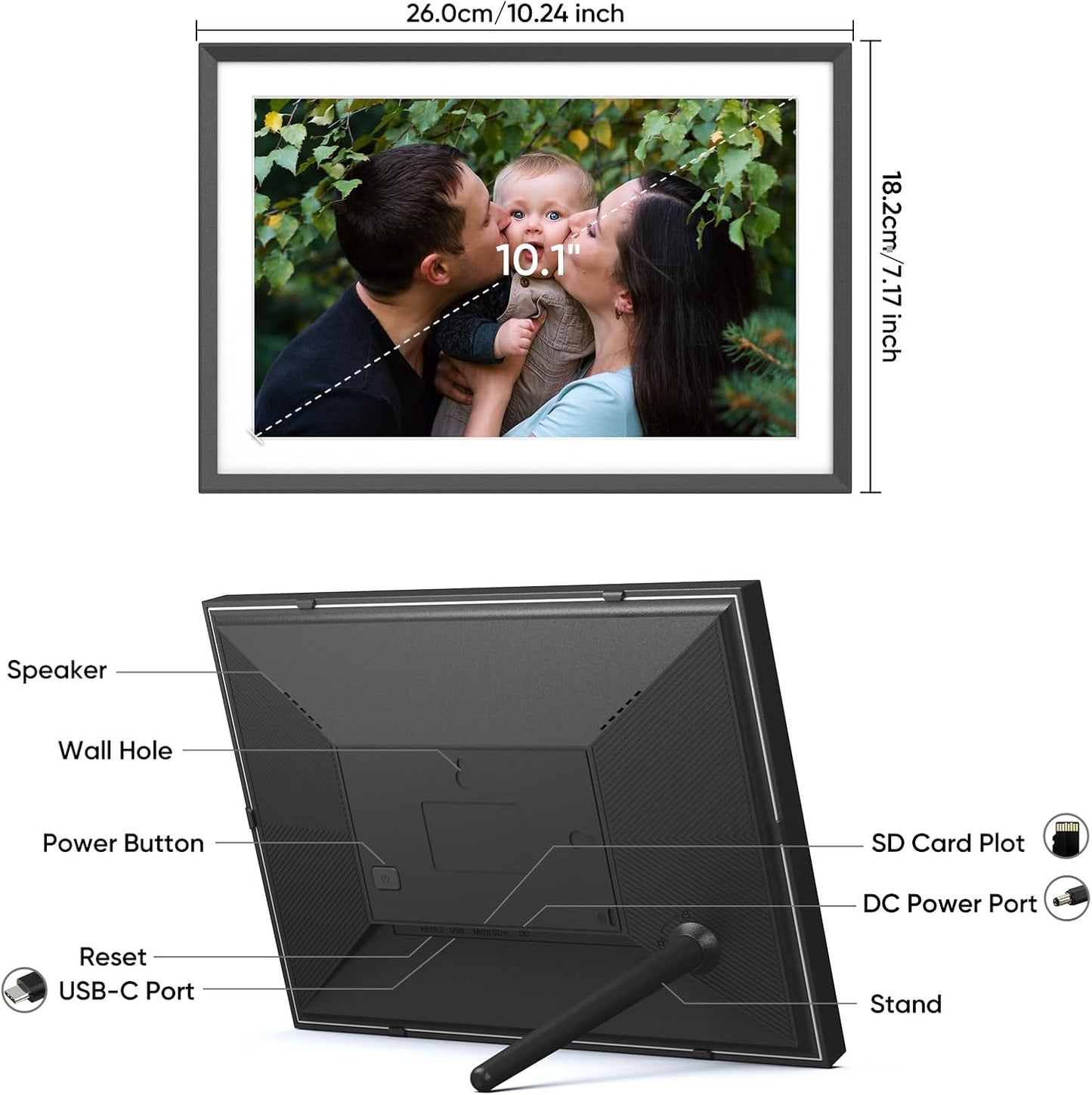 10.1 inch Digital Photo Frame