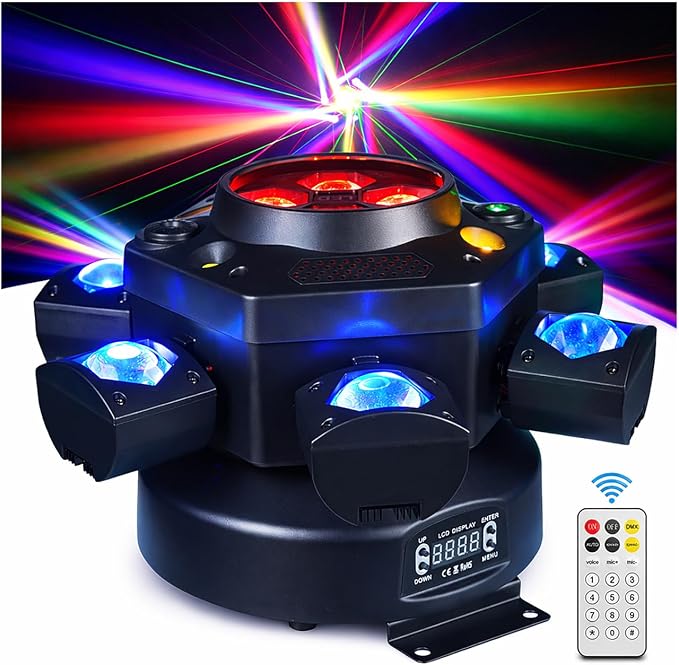 4-in-1 Moving DJ Strobe Lights