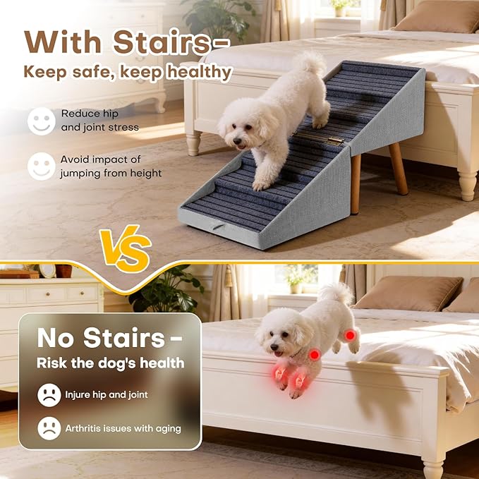 Convertible Dog Steps Bedside Table