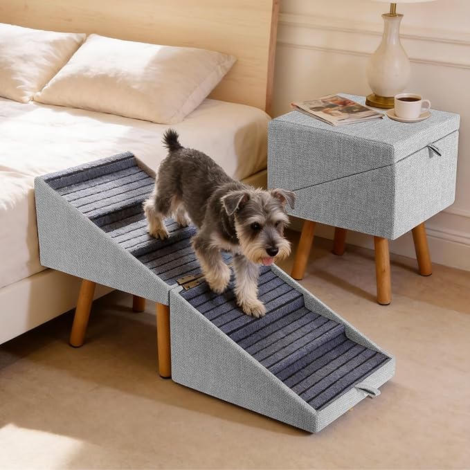 Convertible Dog Steps Bedside Table