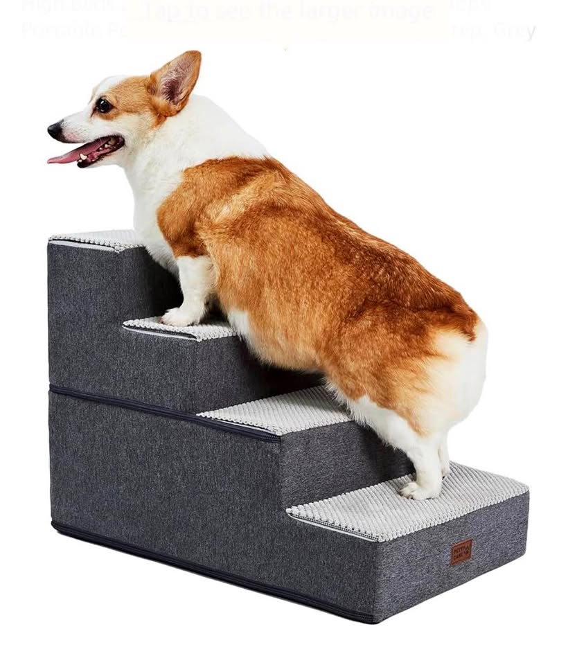 Foldable 4 Steps Dog Stairs