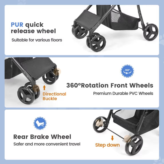 4 Wheel Pet Stroller