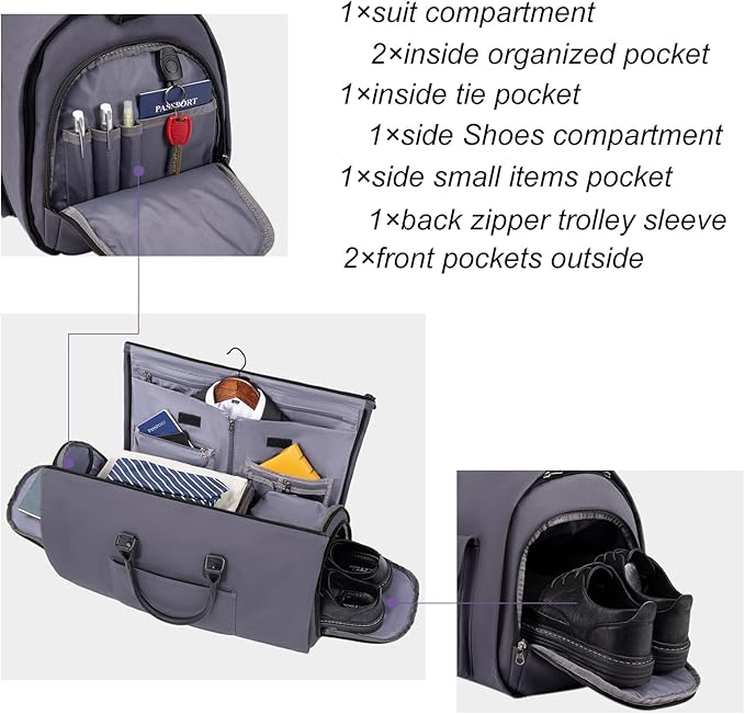 Convertible Canvas Duffle Bag