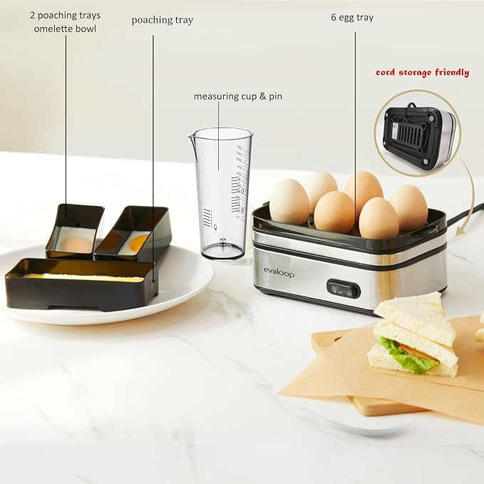 Evoloop Electric 6 Egg Cooker