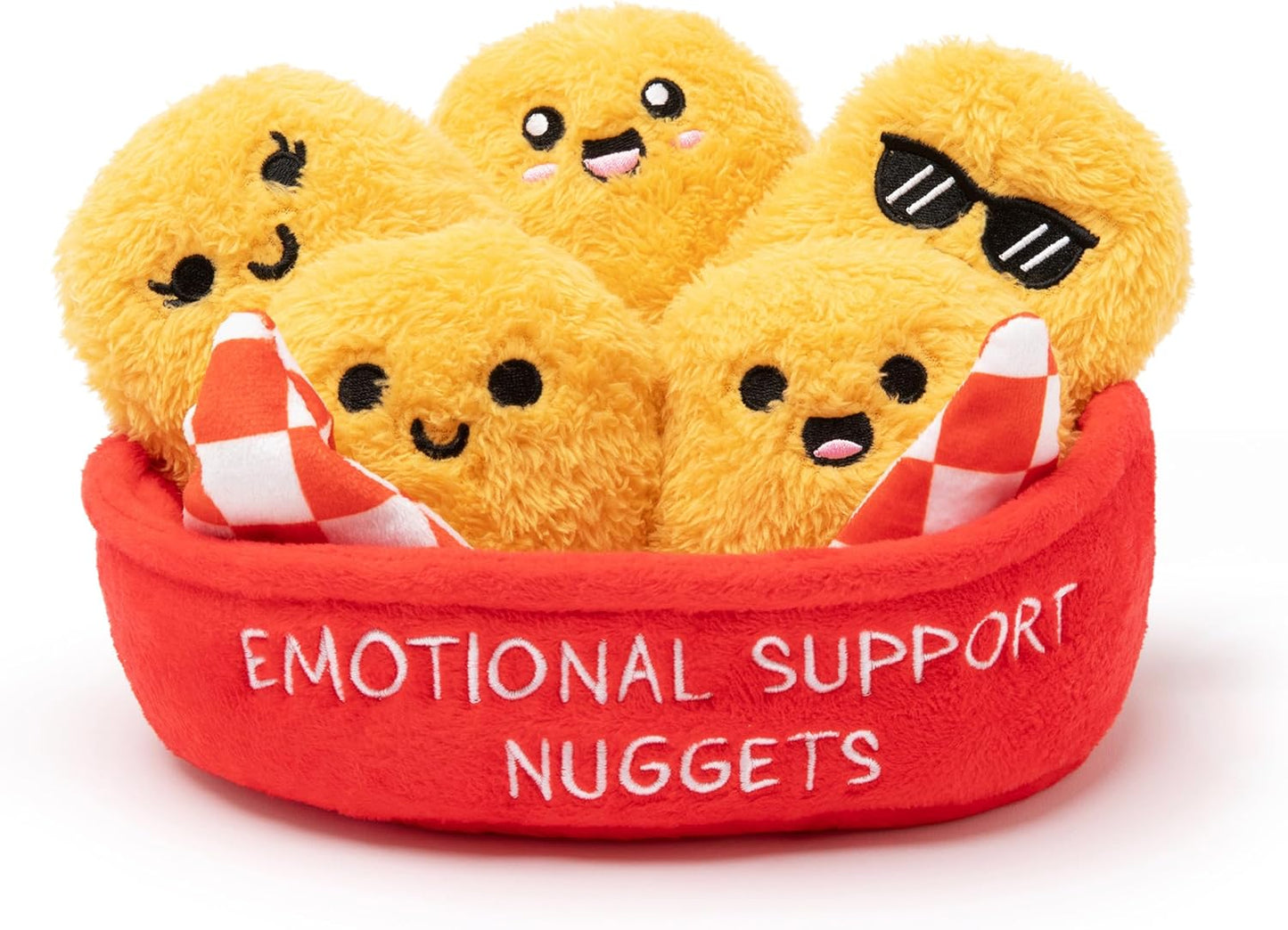 5 Emotional Support Chicken Nuggets Plush Toys