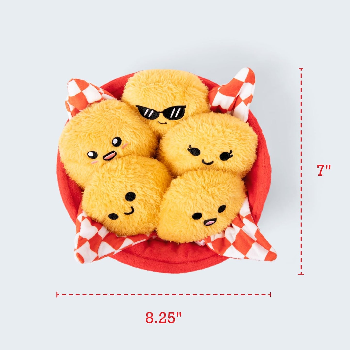 5 Emotional Support Chicken Nuggets Plush Toys