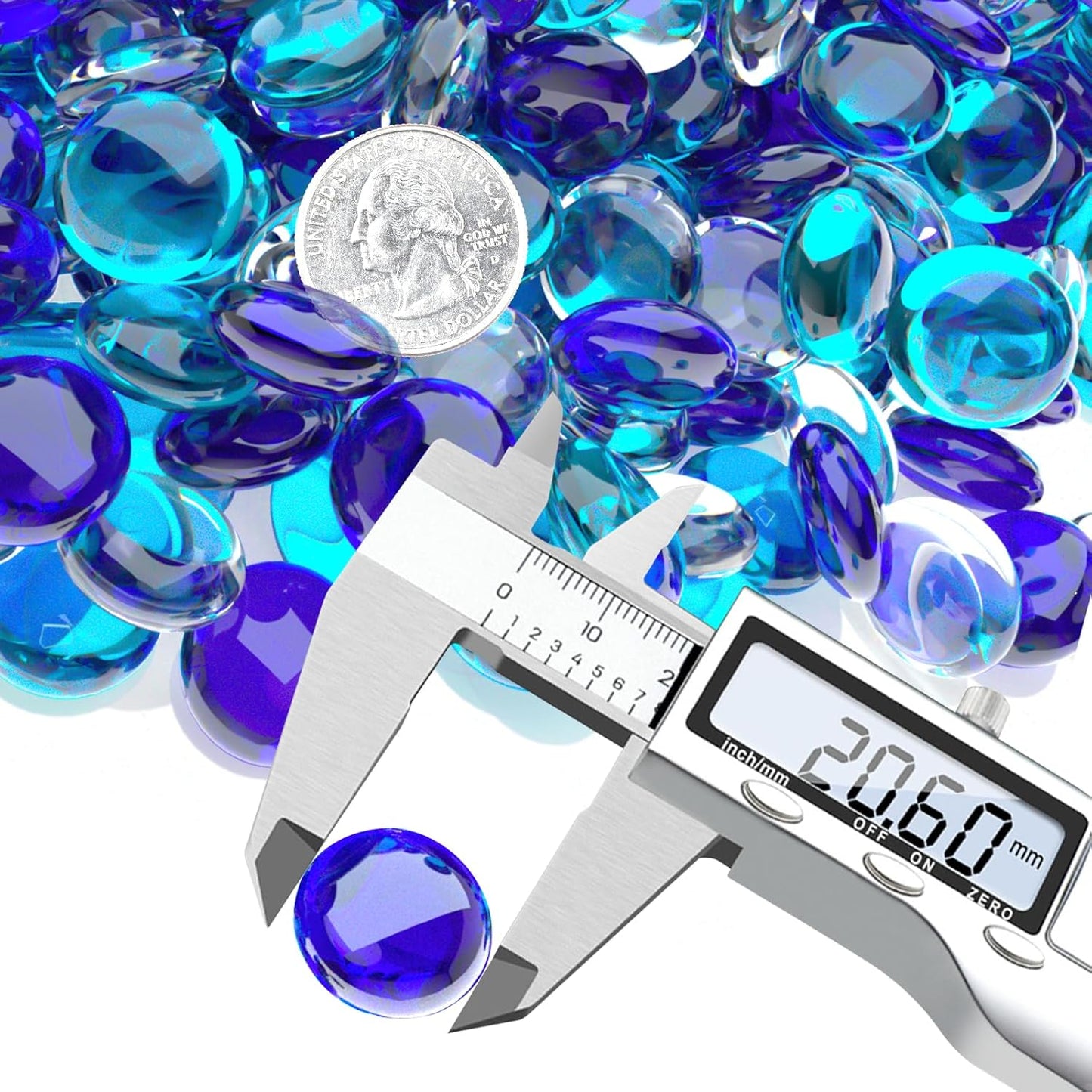 10-Pounds Fire Glass Beads for Fire Pits