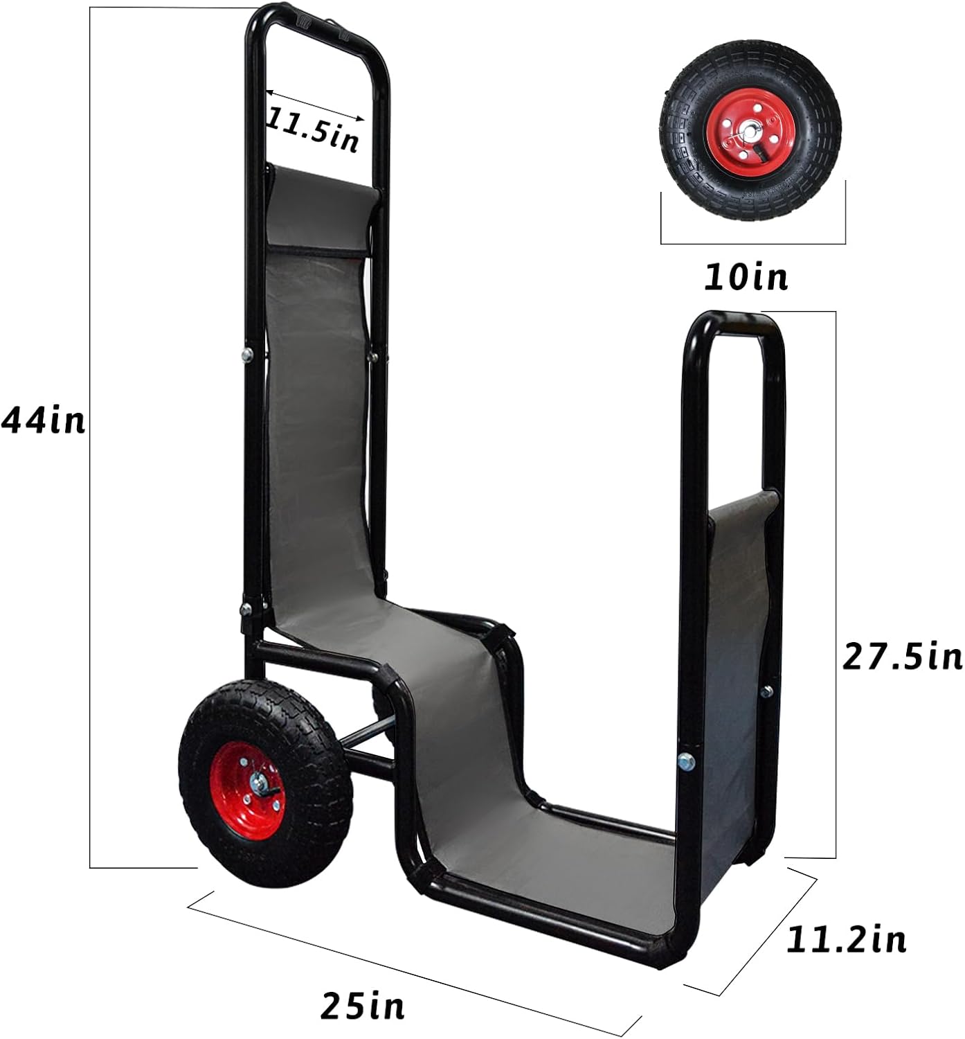 Heavy Duty Firewood Cart
