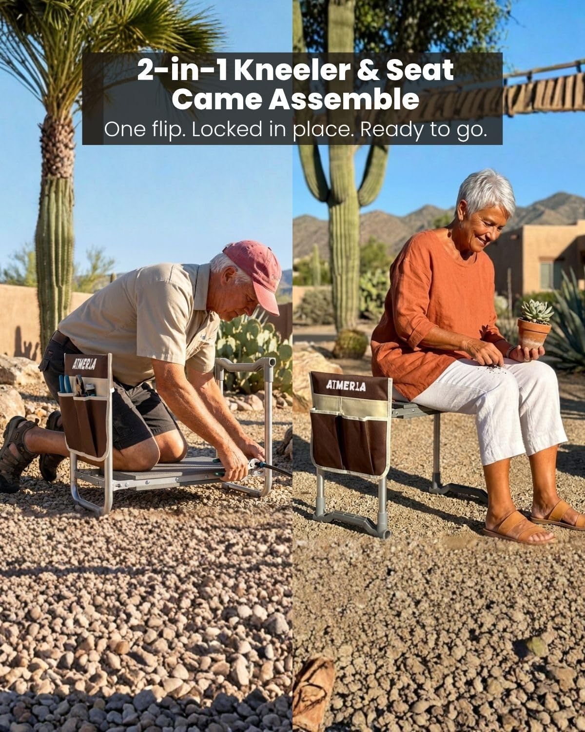 Foldable Garden Kneeler and Seat