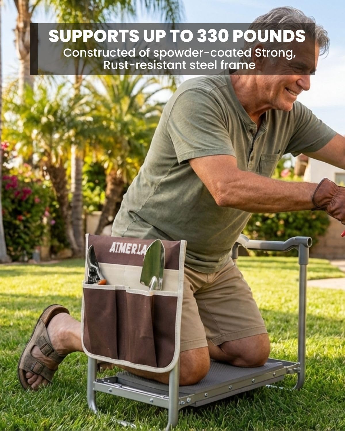 Foldable Garden Kneeler and Seat