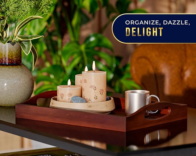 Comfify 3pc Bamboo Serving Trays