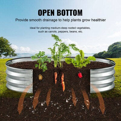 Galvanized Raised Garden Bed