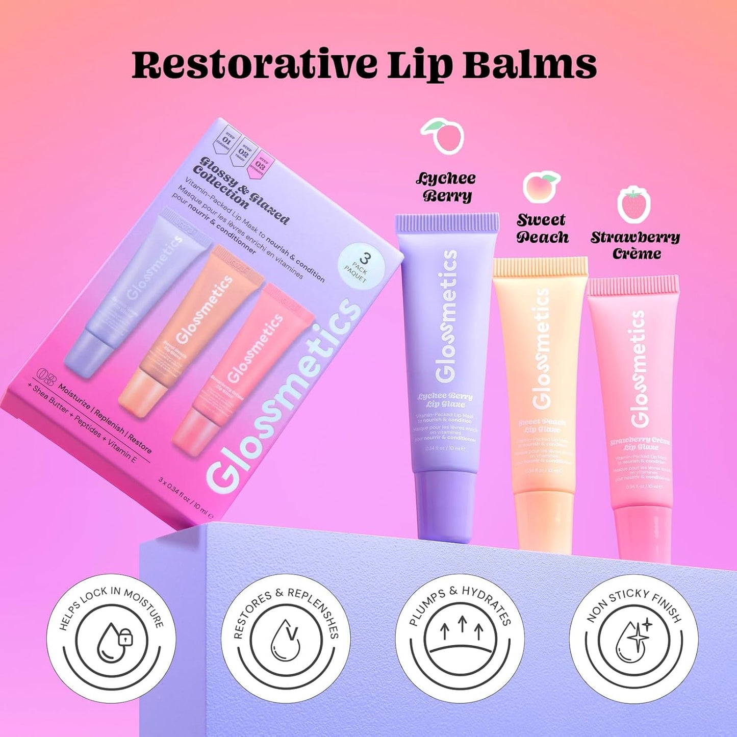 Glossmetics 3pk Glossy & Glazed