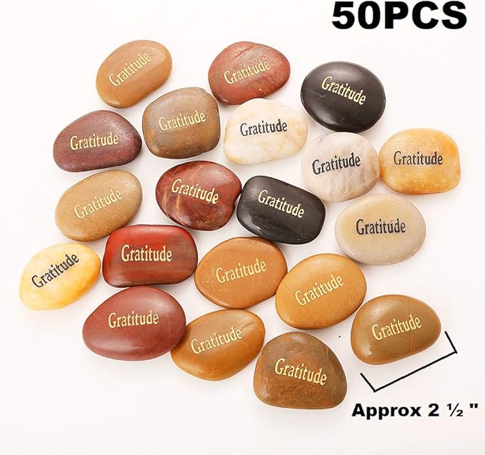 50PCS Gratitude Rocks