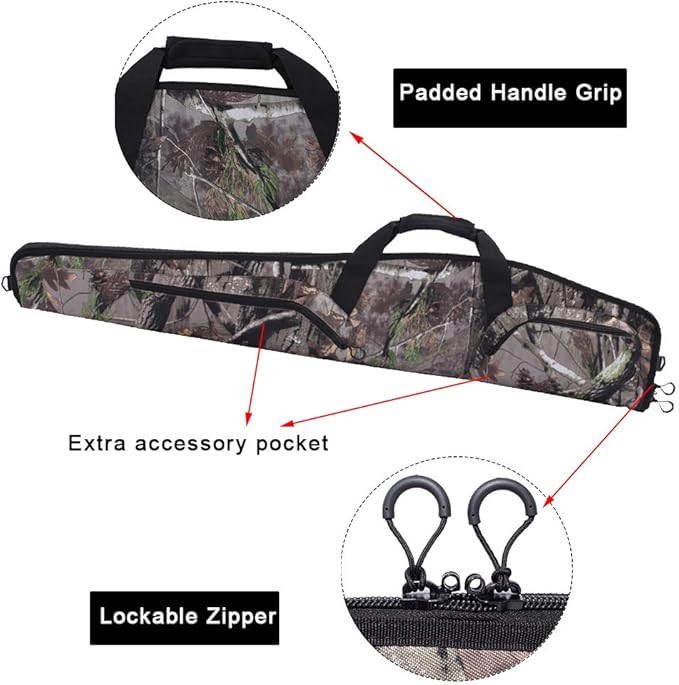 44 inch Scoped Rifle Case | Camo Carrying Bag