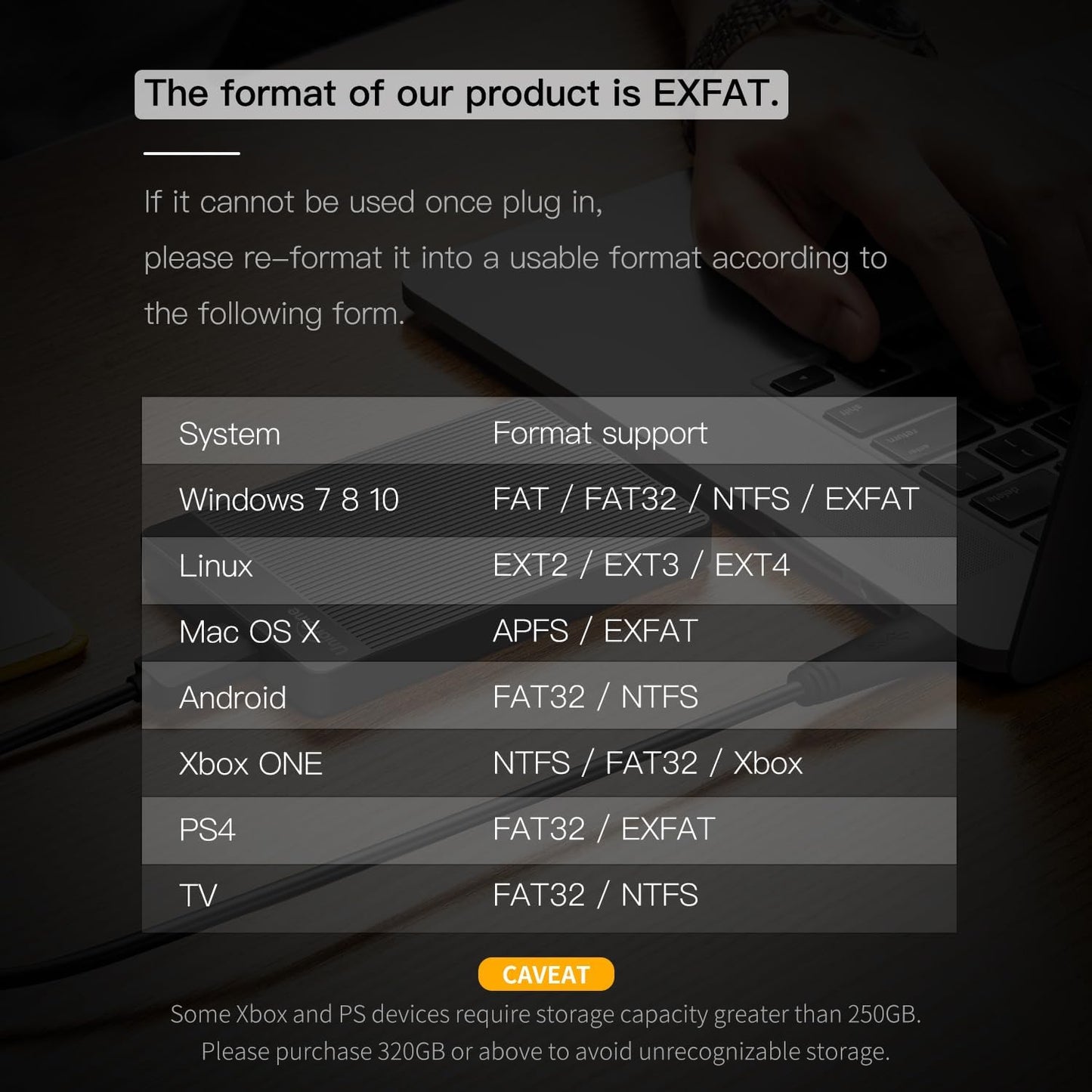 500GB Portable External Hard Drive
