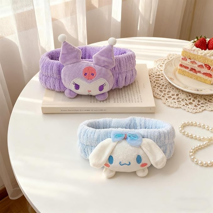 2-Pack Kawaii Headband for Spa, Beauty Care