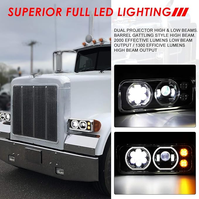 Replacement Headlight for Western Star 4800 Freightliner Kenworth 1981-2019