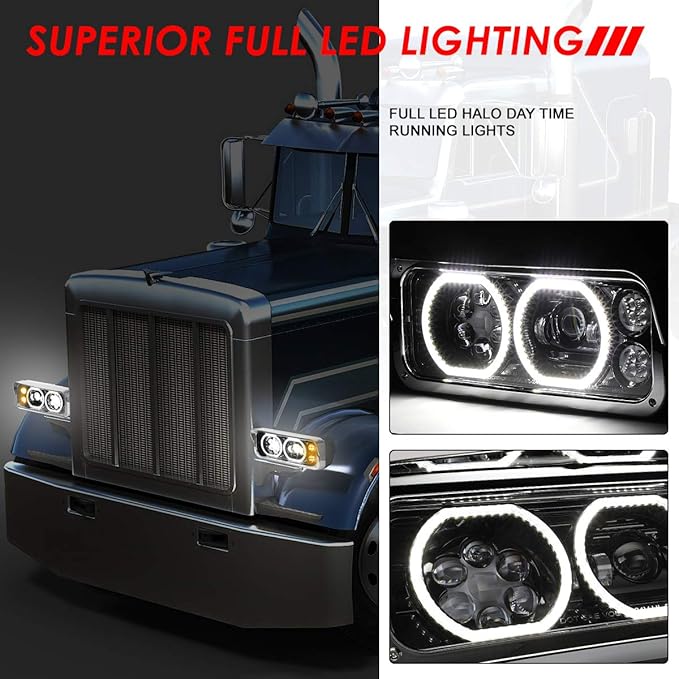 Replacement Headlight for Western Star 4800 Freightliner Kenworth 1981-2019