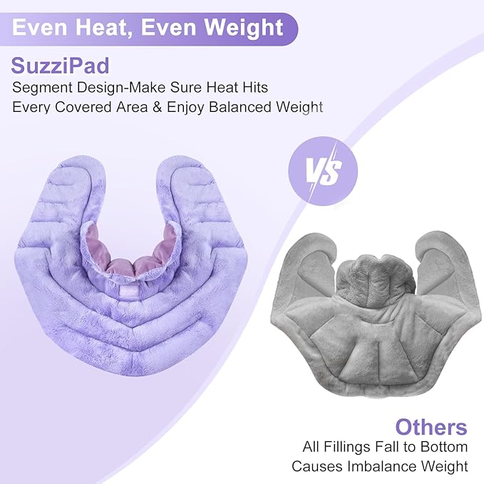 SuzziPad Neck and Shoulder Microwavable Heating Pad