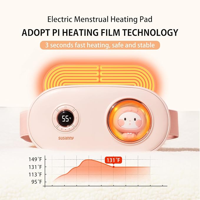 Portable Fast Heating Pad, 3 Heat Levels