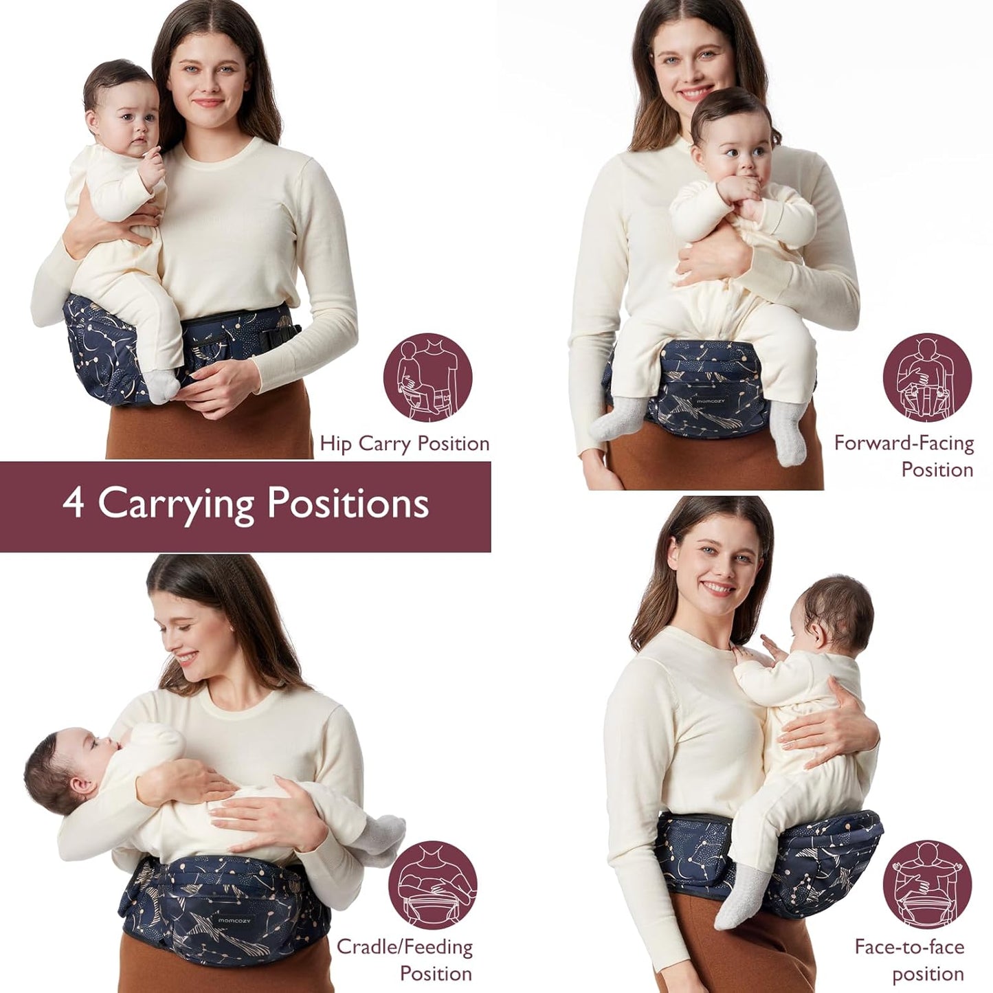 Momcozy Baby Hip Carrier - Medium