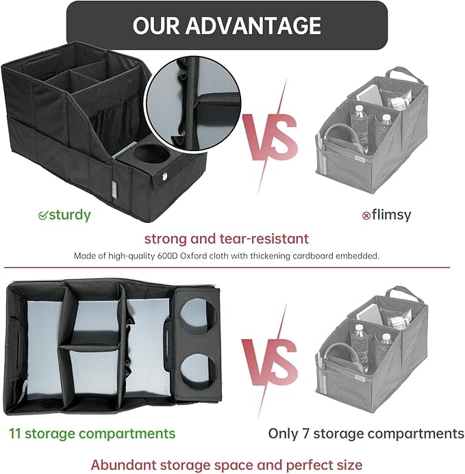 Car Organizer w/ 11 Storages Compartments