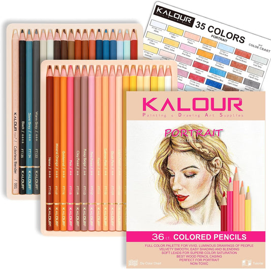 Portrait Art Pencils Set