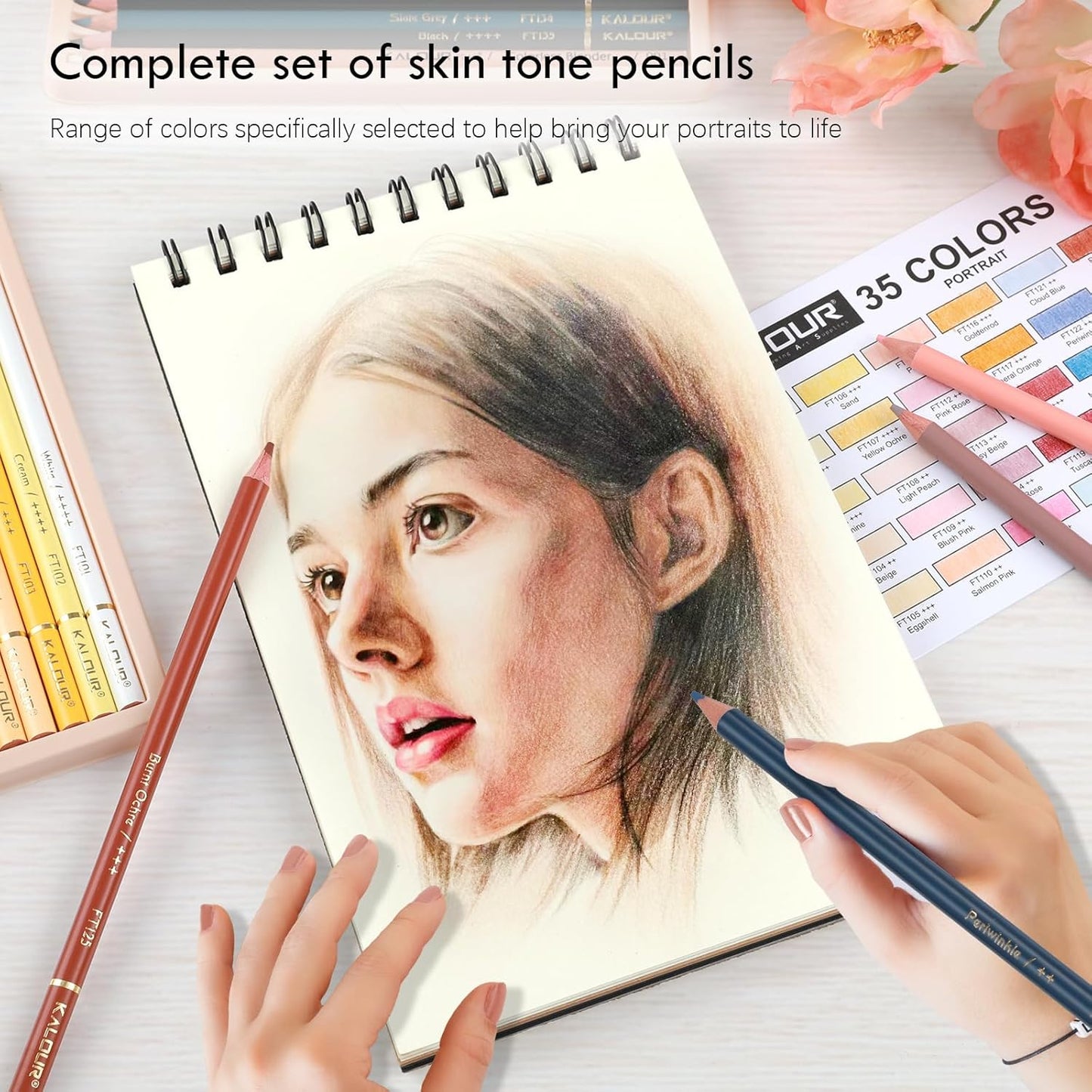 Portrait Art Pencils Set