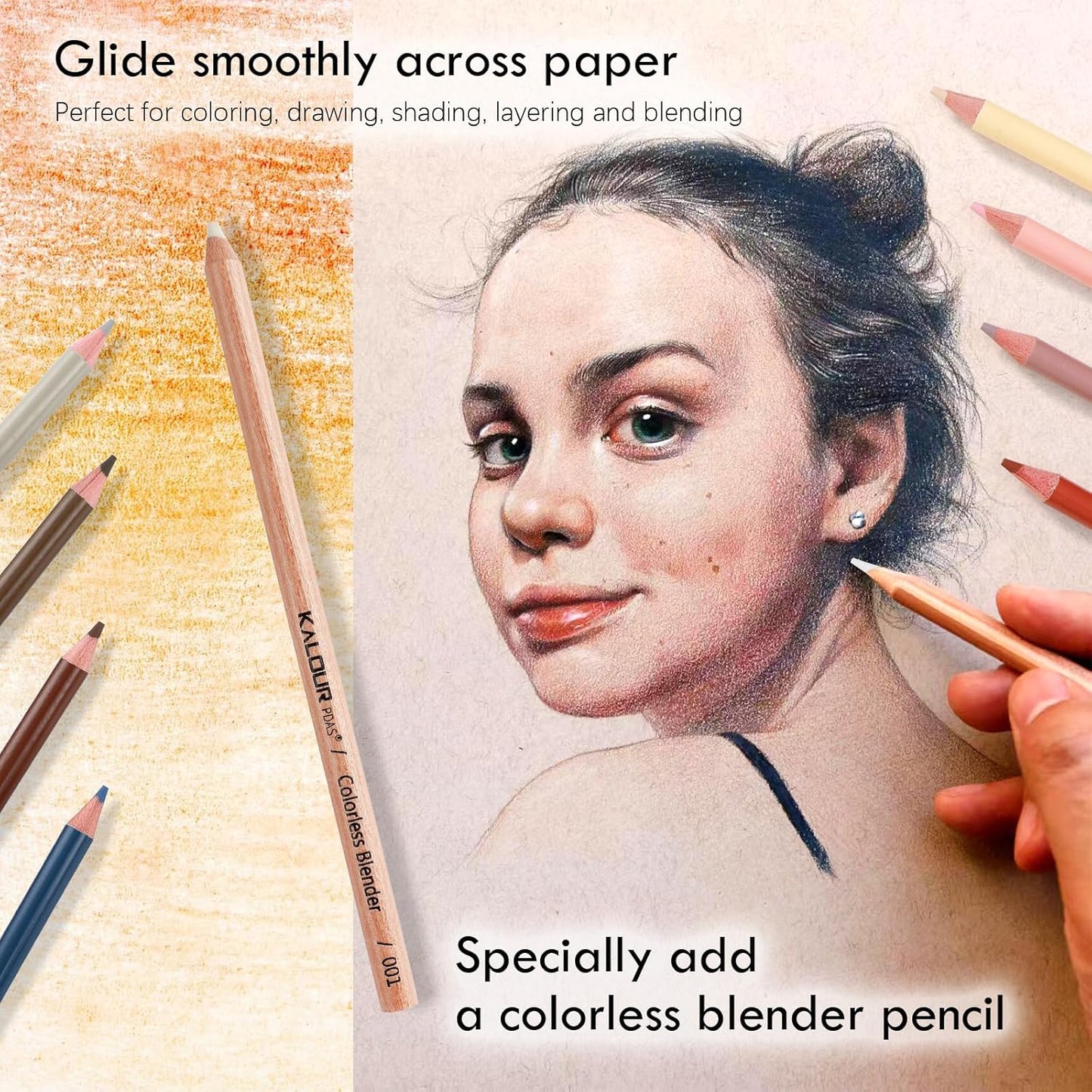 Portrait Art Pencils Set