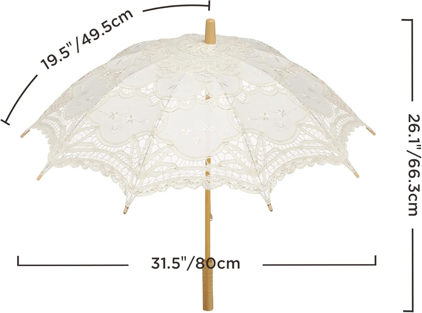 Lace Parasol, Bridal Umbrella