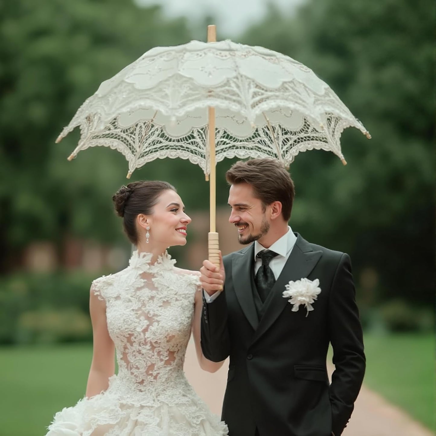 Lace Parasol, Bridal Umbrella