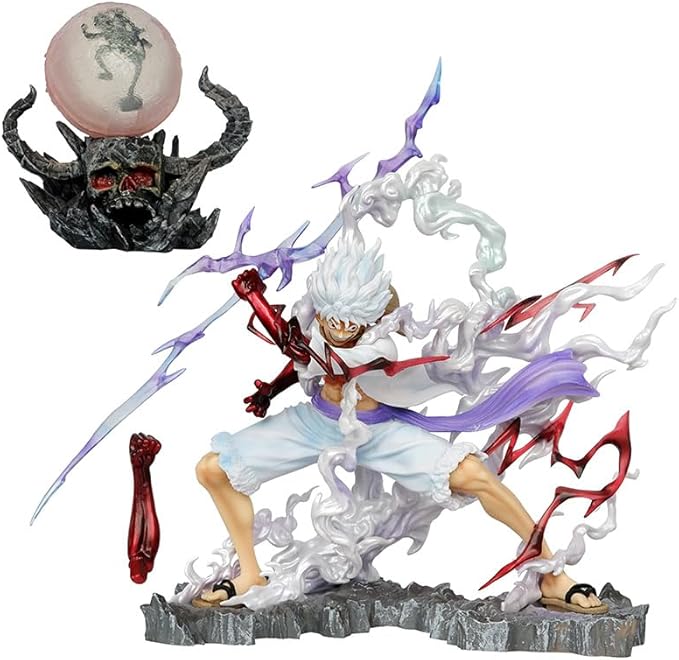 7" Luffy Thunderbolt Anime Figurine