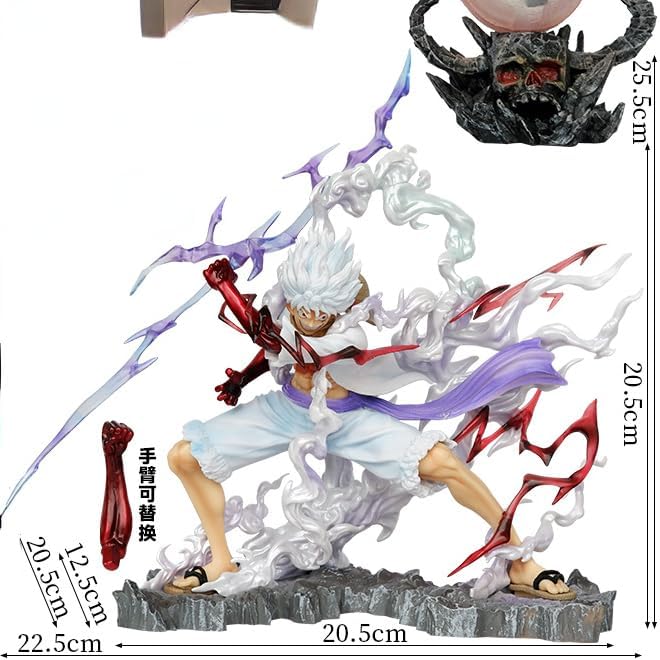 7" Luffy Thunderbolt Anime Figurine