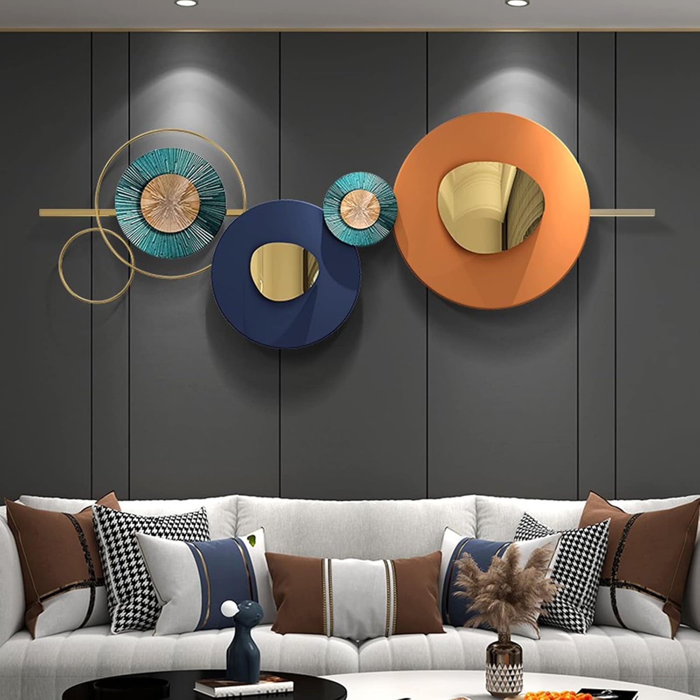 59in 3D Metal Wall Art Decor