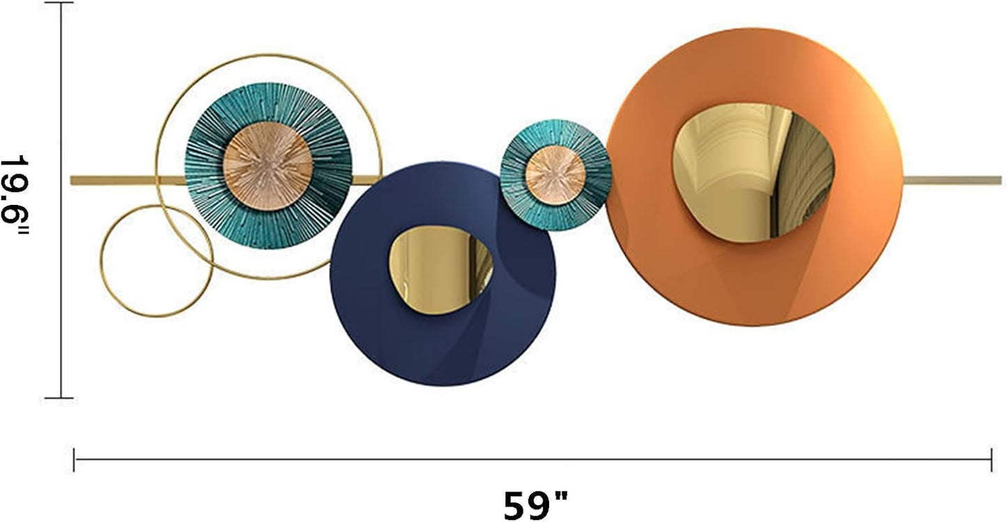 59in 3D Metal Wall Art Decor