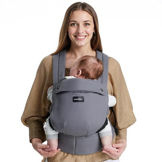 Momcozy Baby Carrier for 7-44 lbs - Grey