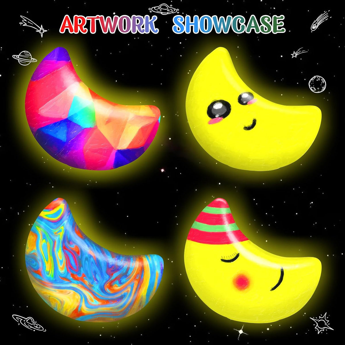 Moon Lamp Painting DIY for Kids