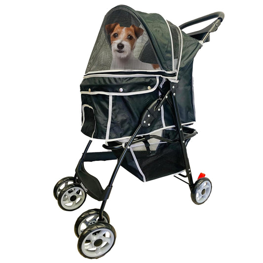 Pet Stroller for Small Medium Animal - Black