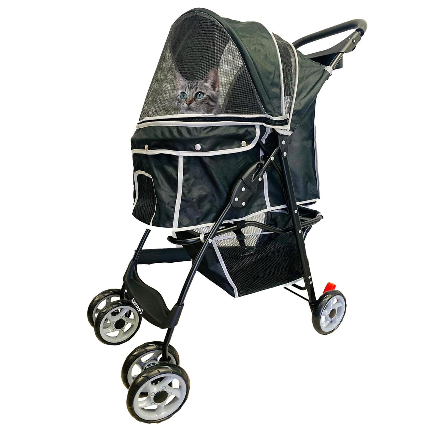 Pet Stroller for Small Medium Animal - Black