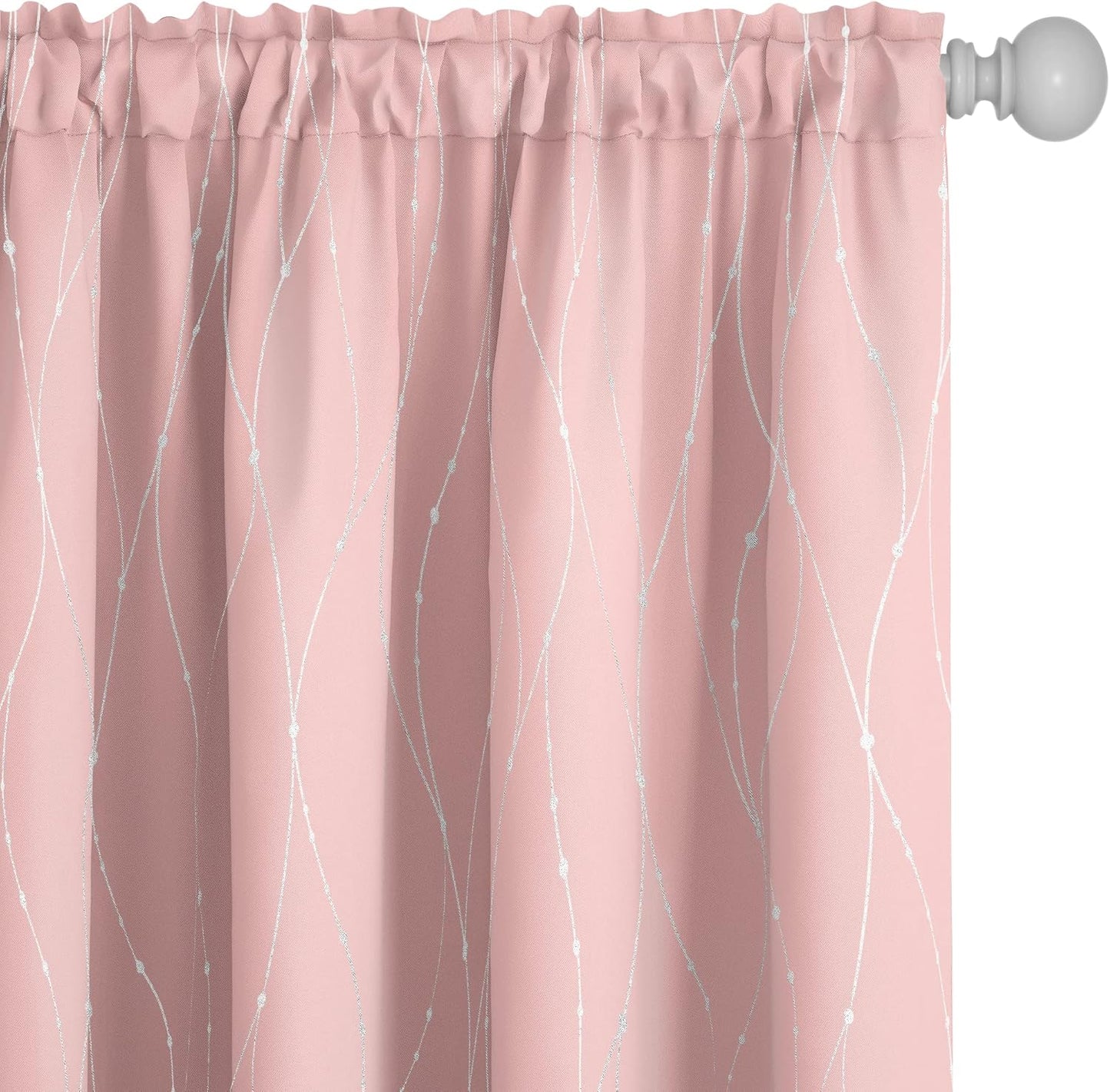 Coral Pink  Blackout Curtains - W52in x L95in