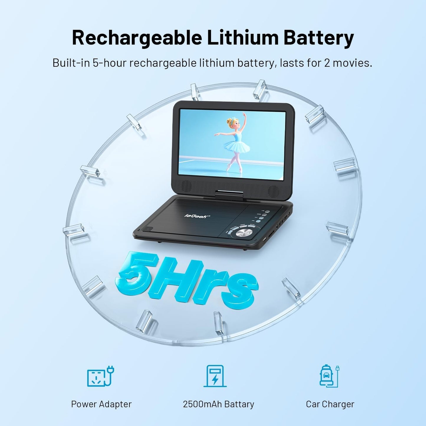 Swivel Screen Portable DVD Player
