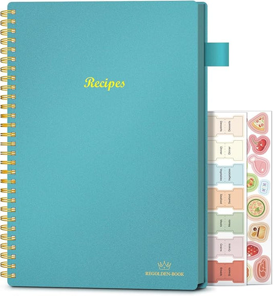 Blank Recipes NoteBook 120 Pages (Teal)
