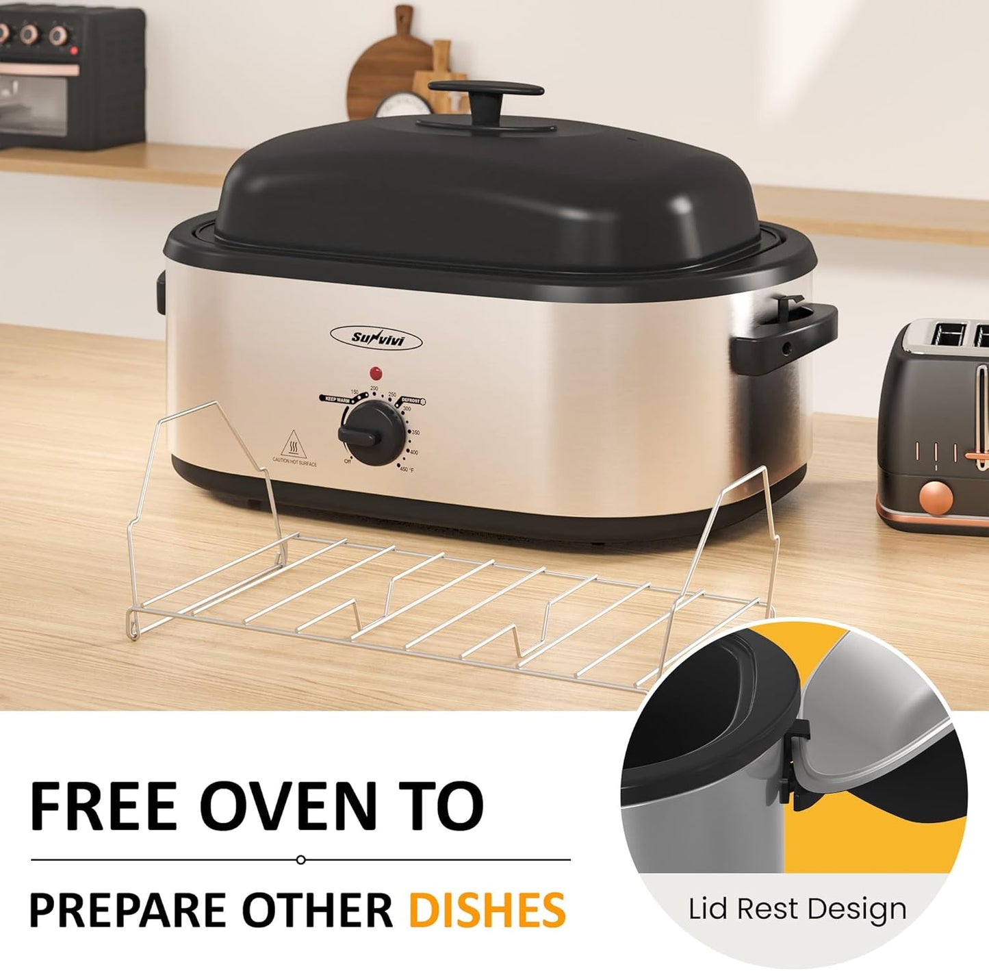 24 Quart Electric Roaster Oven