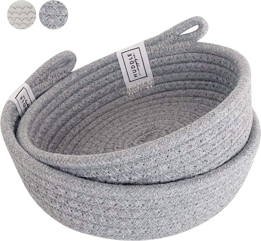 2PC Small Cotton Rope Baskets
