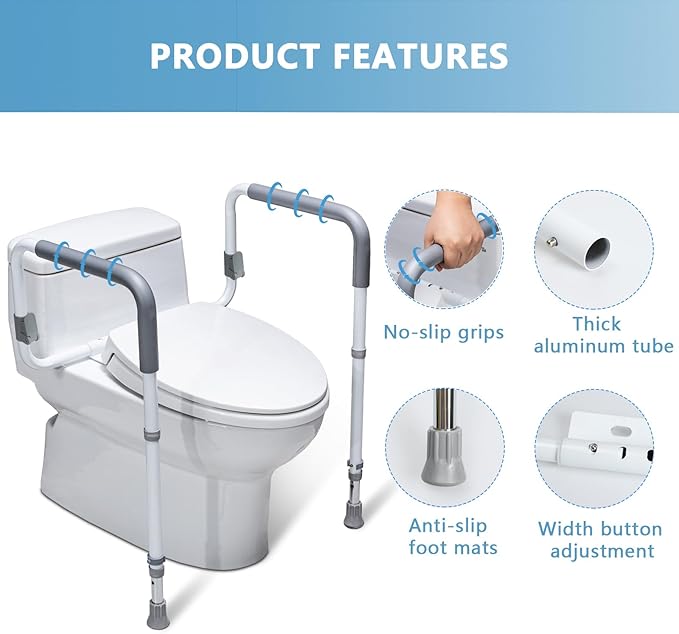 Toilet Safety Rails for Seniors